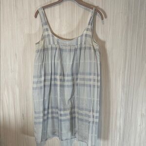 BURBERRY BRIT PLAID TANK TUNIC TOP